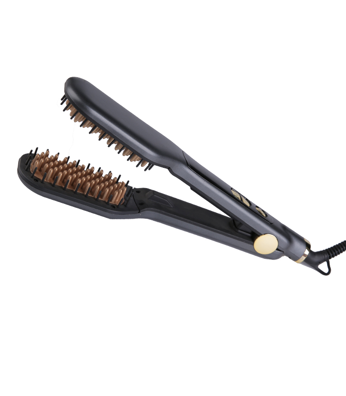 Keramická kefa na žehlenie vlasov Hot Comb s hrebeňom na kulmu na vlasy Private Label ZR-1005